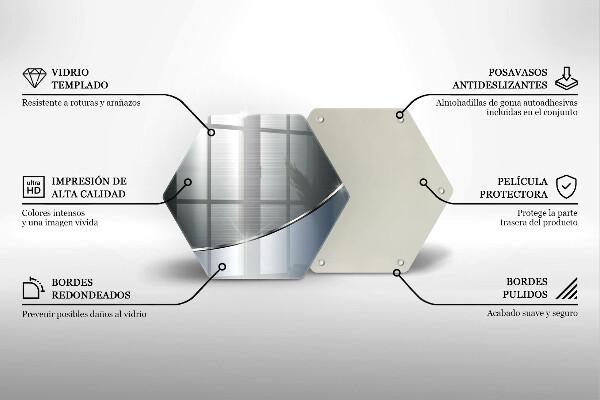 Kitchen worktop protector Pattern metal abstraction