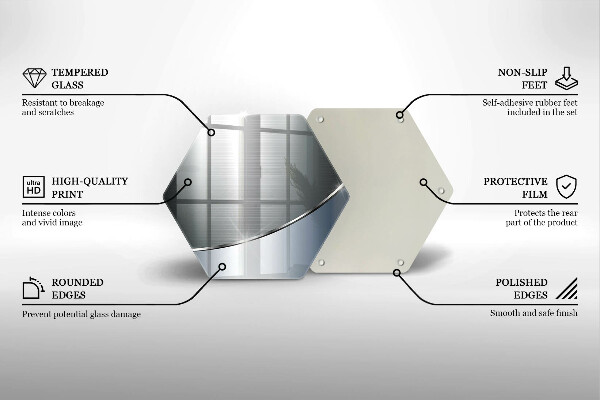 Kitchen worktop protector Pattern metal abstraction