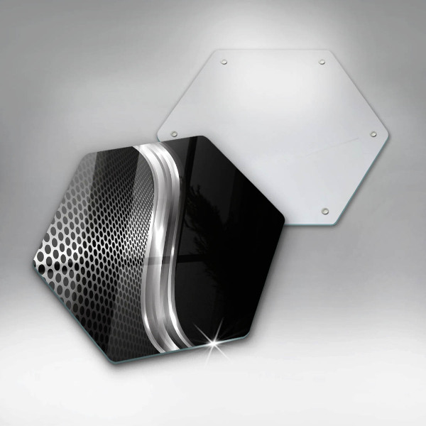 Chopping board glass Metal structure