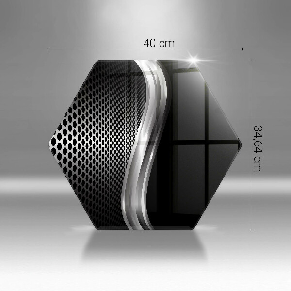 Chopping board glass Metal structure