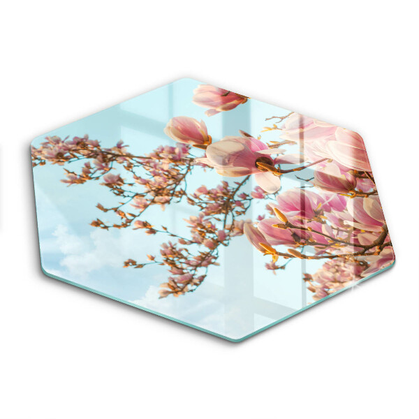 Chopping board Pink Flowers Tree