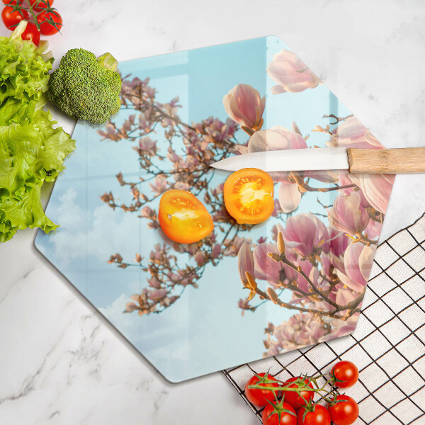 Chopping board Pink Flowers Tree