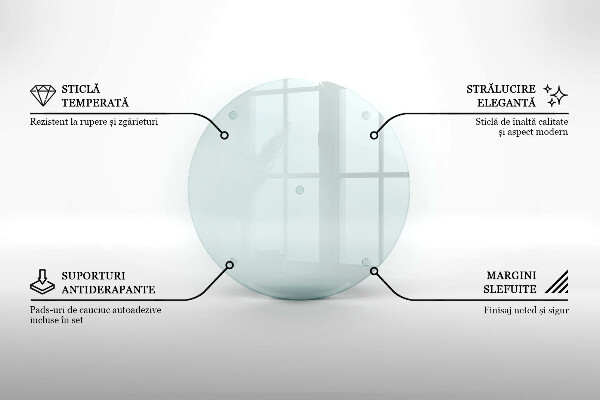 Transparent glass worktop saver 16 inches