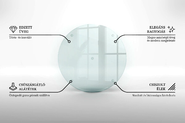 Transparent glass worktop saver 16 in