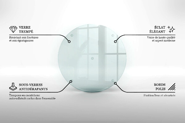 Transparent glass worktop saver 16 inches