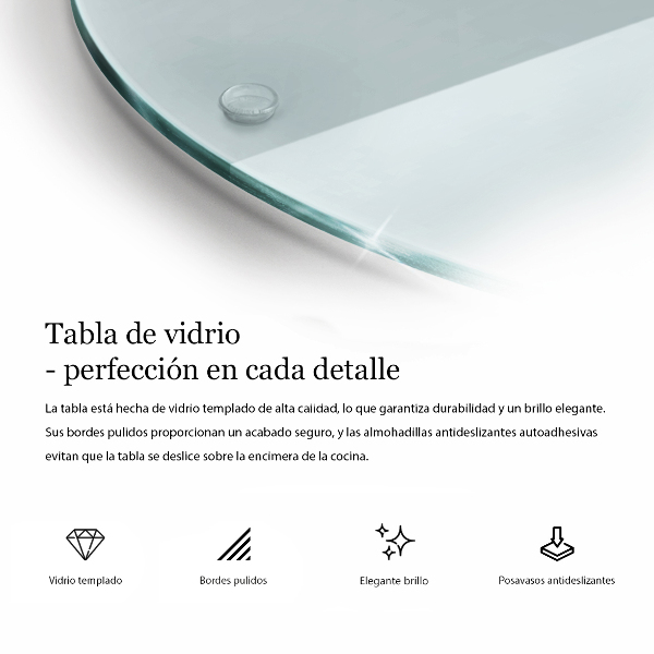 Transparent glass worktop saver 16 inches