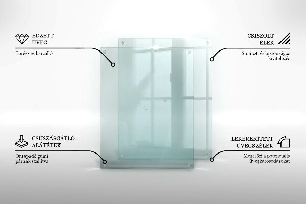 Transparent 20x16 inch chopping board