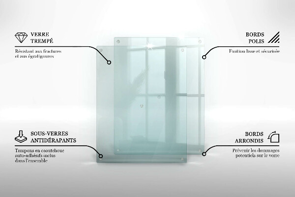 Transparent chopping board 20x16 in