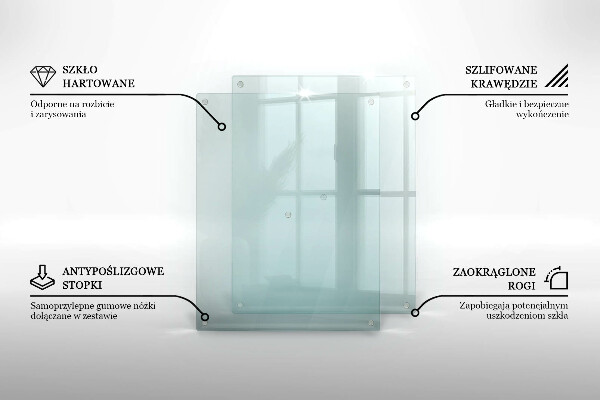 Transparent chopping board 20x16 in