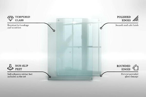 Transparent chopping board 20x16 in