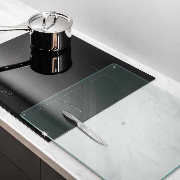Transparent glass chopping board 24x20 in
