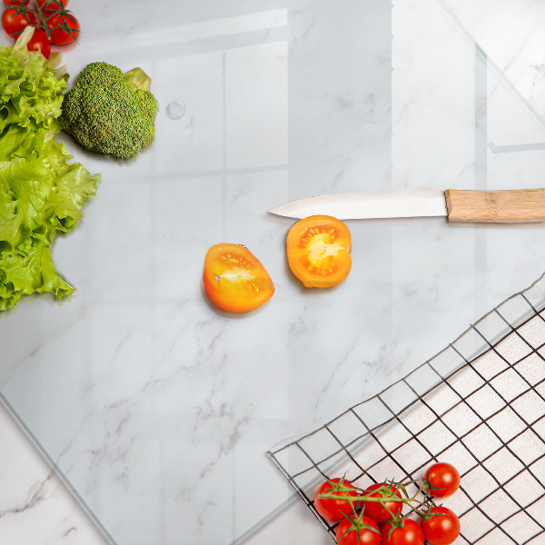Transparent glass chopping board 24x20 in