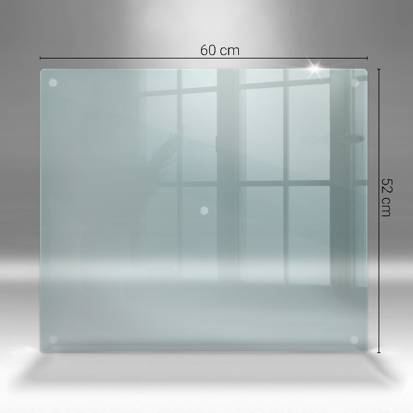 Transparent glass chopping board 24x20 in