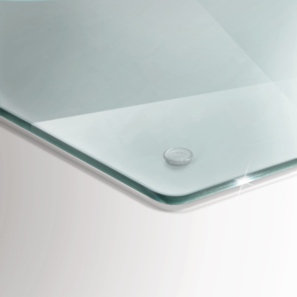 Transparent glass chopping board 24x20 in