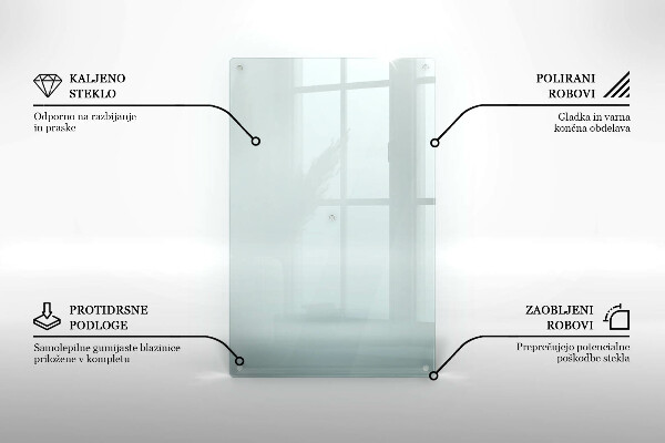 Transparent large worktop protector 31x20 in