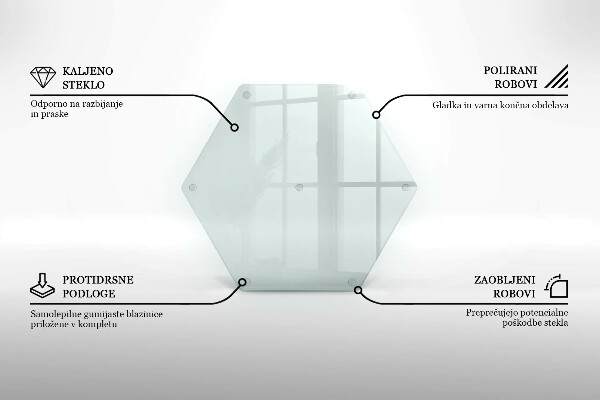 Transparent 16 inch chopping board