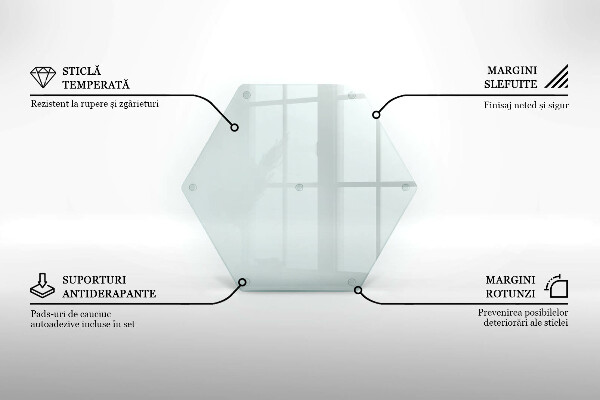 Transparent chopping board 16 in