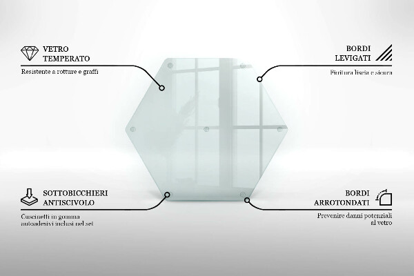 Transparent 16 inch chopping board
