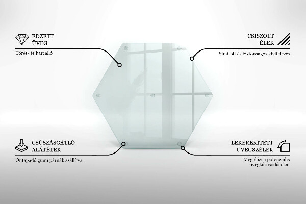 Transparent 16 inch chopping board