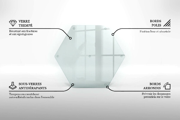 Transparent 16 inch chopping board