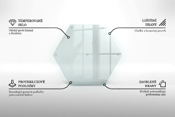 Transparent chopping board 16 in