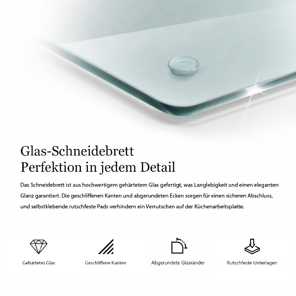 Transparent 16 inch chopping board