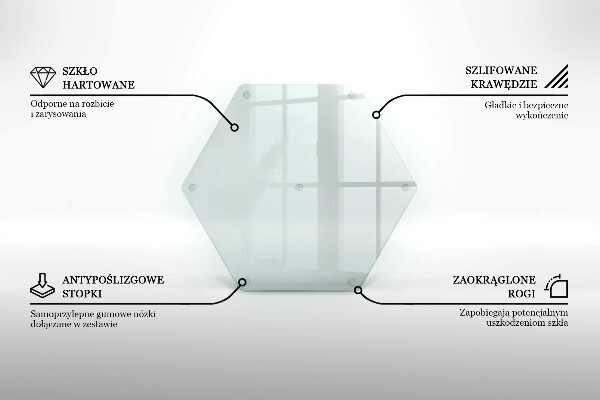 Transparent 16 inch chopping board