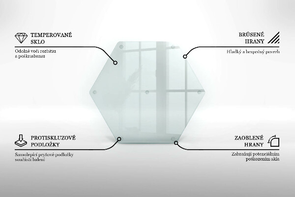 Transparent chopping board 16 in