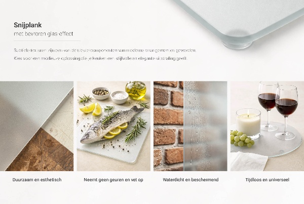 Glass chopping board 11.8 in