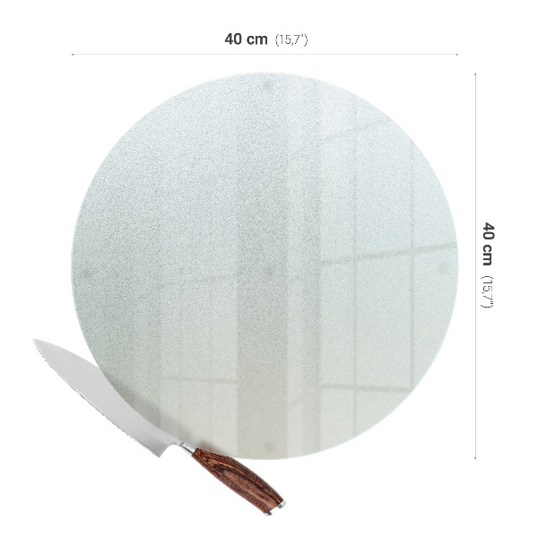 Glass kitchen cutting board 15.7 inches