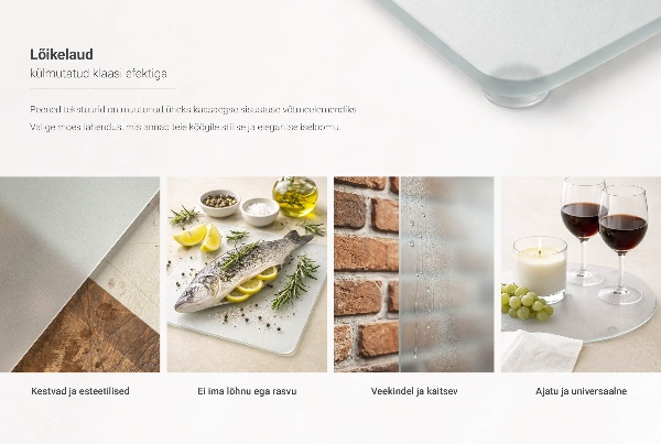 Glass chopping board 31.5x20.5 inches
