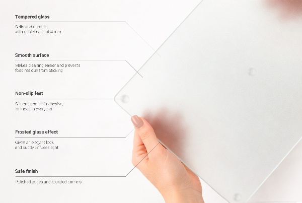 Glass chopping board 31.5x20.5 inches