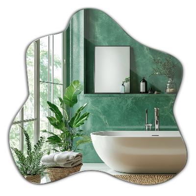 Splash irregular shaped mirror 48x48 cm