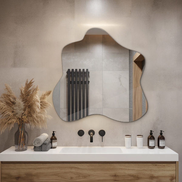 Splash irregular shaped mirror 68x67 cm