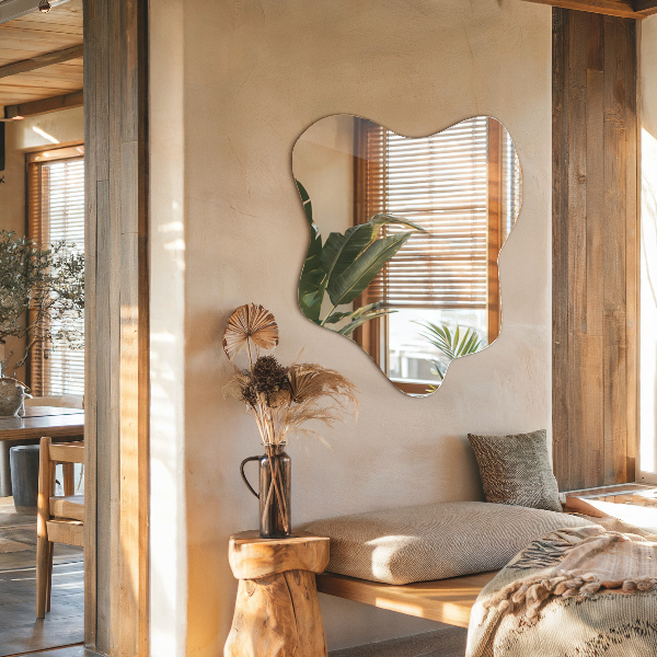 Splash irregular shaped mirror 77x77 cm