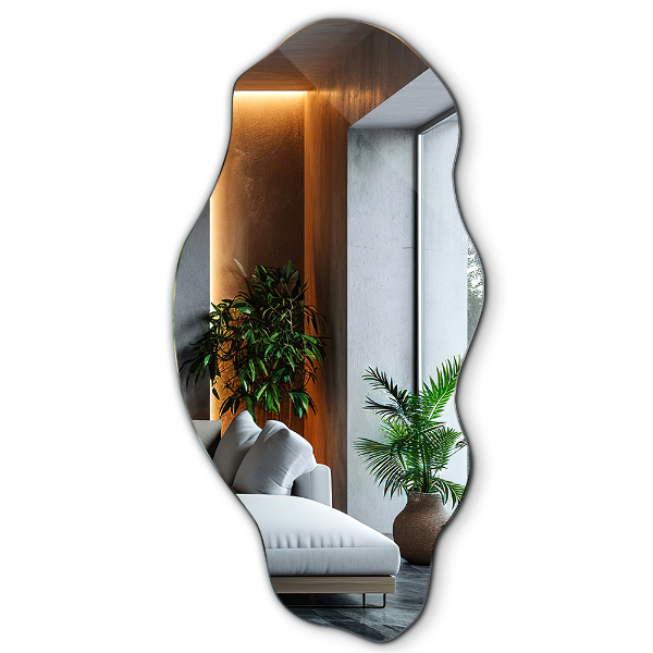 Irregular shape mirror stain 20x40 in