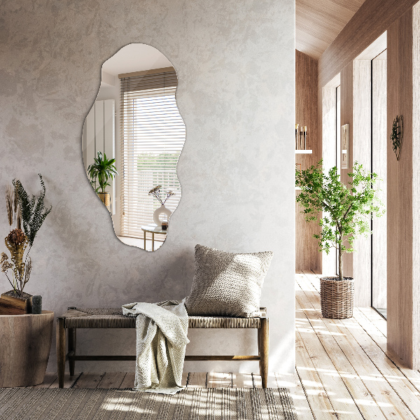 Irregular shape mirror stain 20x40 in