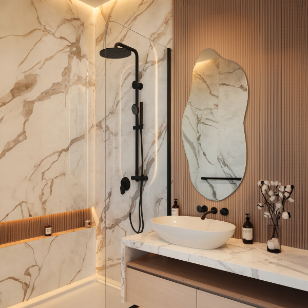 Unusual shaped mirror without frame 16x36 in