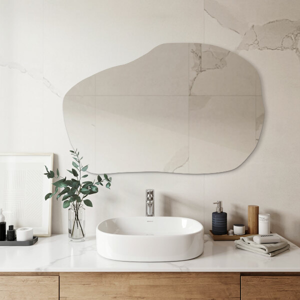 Unusual shaped mirror stylish 35x23 in