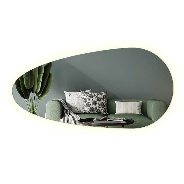 Tear shaped led mirror 40x80 cm