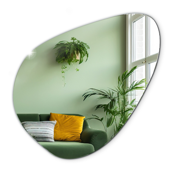 Organic mirror beautiful hanging addition 58x58 cm