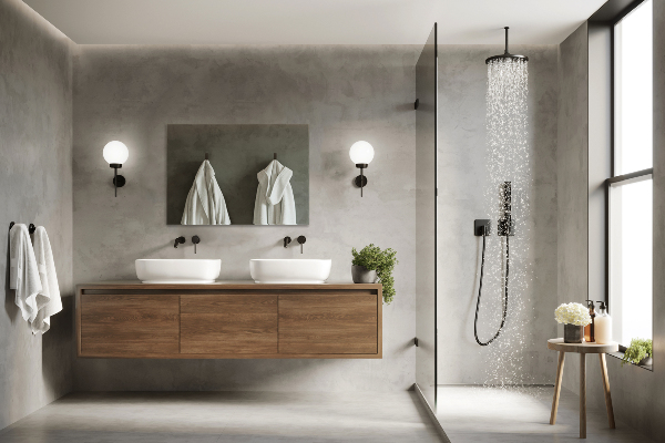 Frameless modern rectangular mirror 32x24 in