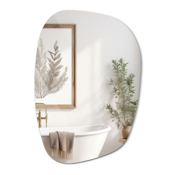 Mirror splash irregular shape 36x26 in (91x66 cm)