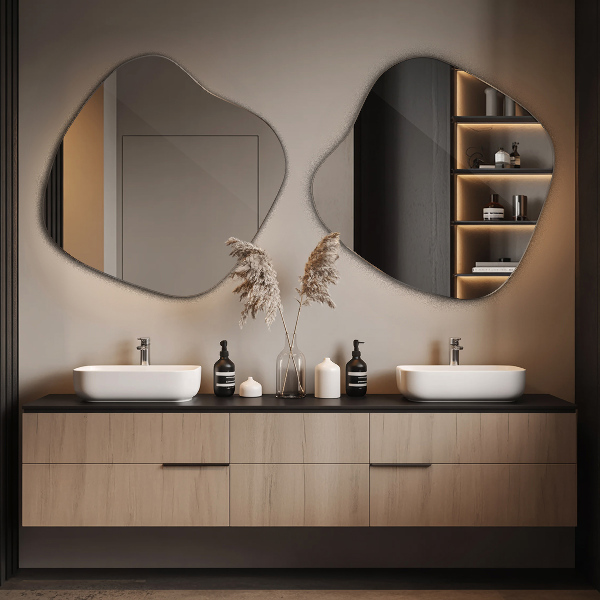 Mirror splash original 19x19 in