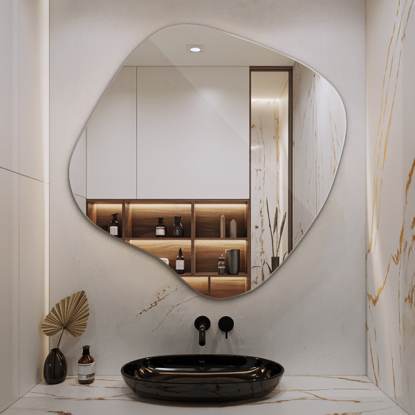 Mirror splash original 23x23 in