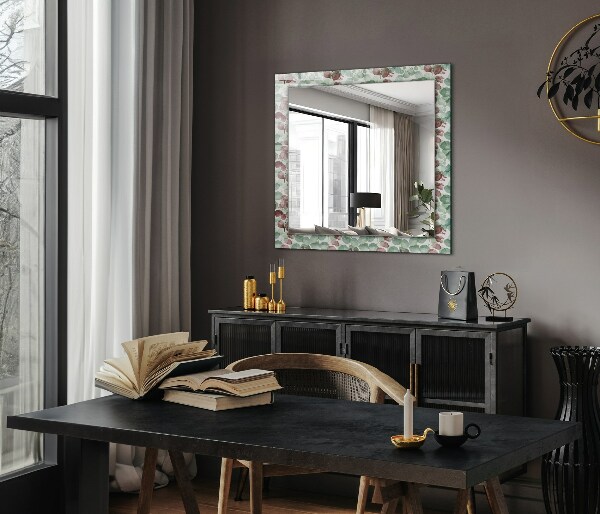Printed mirror Watercolour leaves