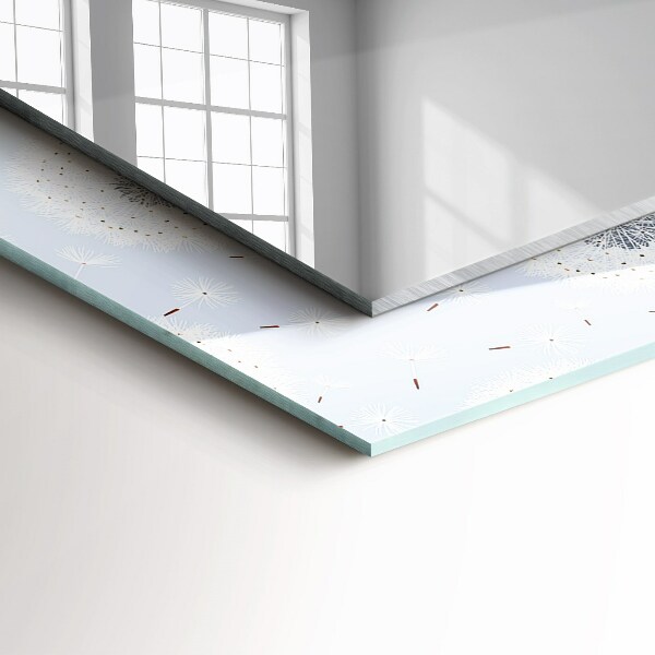 Wall mirror design Blown flowers