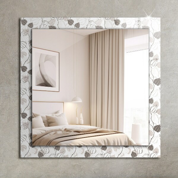 Decorative mirror Leaf motif