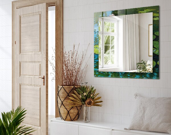Decorative mirror Water lily powder