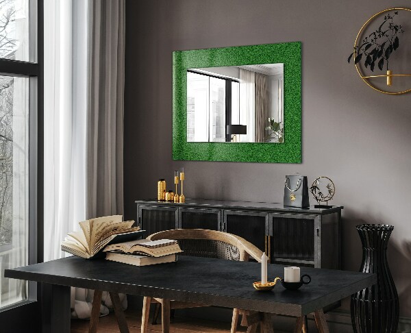 Mirror frame with print Green grass